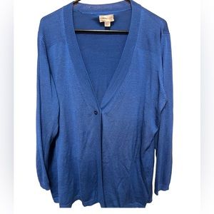 Plus Size 22/24 Single Button Sweater